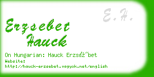 erzsebet hauck business card